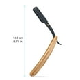 thumbnail image 3 of 1PC Traditional Manual Shaver Professional Straight Edge Stainless Steel Sharp Barber Razor Folding Shaving Shave Beard for Men Barber Male Home Use Shaving Tools(Without Blade), 3 of 7