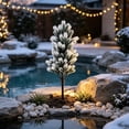 thumbnail image 5 of Hyknon Christmas Artificial Flowers with Ground Stake, UV Resistant Fake Flowers, Fade Resistant Realistic Fake Plants, Weatherproof Faux Greenery Bushes Tree for Garden Yard Porch Patio Decor 22.8", 5 of 7