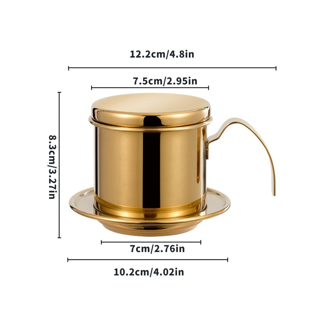 Vietnamese Coffee Maker Rustproof Easy Cleaning Dishwasher Safe Coffee Dripper