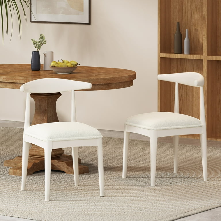 Bleached wood dining chairs deals