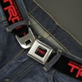 thumbnail image 2 of Toyota Belt, Seatbelt Buckle Belt, Toyota Racing Development Text and TRD Logo Black Red, Youth 22 to 32 Inches, 2 of 9