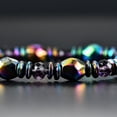 thumbnail image 5 of Bracelet Tissé à la Main en Pierre Biliaire Noire Ethnique Bracelet Rétro avec Perles Colorées, 5 of 5