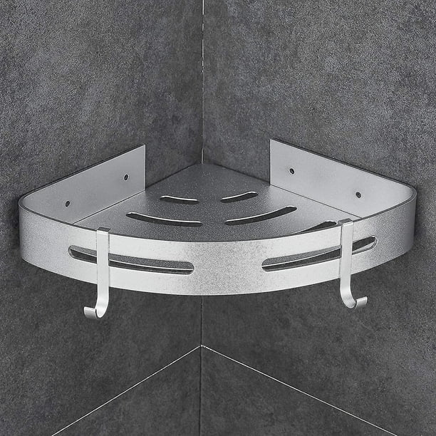 Estante de Almacenamiento para Baño YONGSHENG Triangular Antioxidante No Perforado Plateado