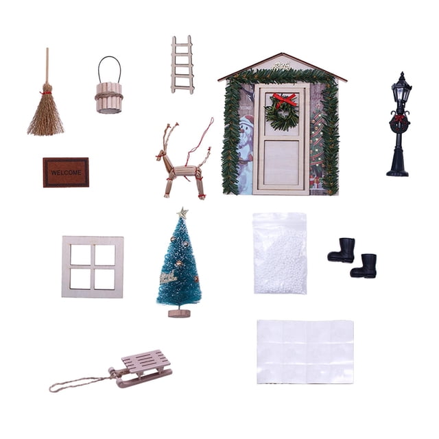 Mini Conjunto de Decoración de Puerta de de Farola para Decoración de Estar