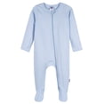 thumbnail image 3 of Gerber Baby Boy 2-Way Zipper Cotton Sleep 'N Play Footed Pajamas, 2-Pack, Sizes Newborn - 3/6 Months, 3 of 12