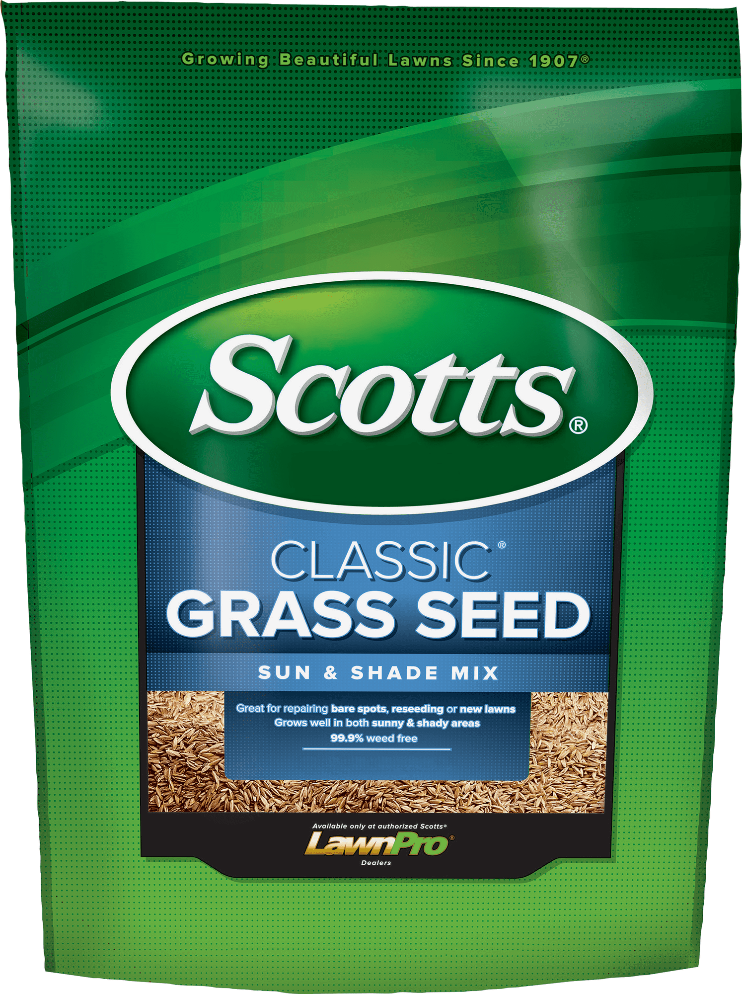 Scotts Classic Grass Seed Sun & Shade Mix - Drought-Tolerant, Partial Shade - 3 lbs