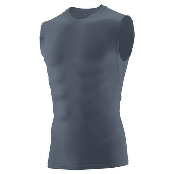 2603A-Graphite-S Youth Hyperform Compression Sleeveless Shirt, Graphite - Small