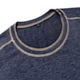 thumbnail image 7 of Rvwovn Men's Contrast Stitch T-Shirt, Casual Short Sleeve Crew Neck Slim Fit Tee Summer Daily Top, 7 of 7