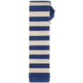 thumbnail image 1 of Corbatas de rayas para hombres INSPIRE CHIC para el Día del Padre, corbatas planas y delgadas de punto para negocios informales, azul marino y beige, talla única, 1 of 4