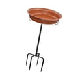 thumbnail image 4 of Alimentador de pájaros de metal Baño de aves Amplio Base estable Regalos Gran capacidad Accesorios de decoración de jardín para jardín exterior, 4 of 8
