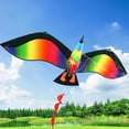 thumbnail image 4 of Cometa de pájaro vívida, fácil de volar Enorme envergadura con cola Cometas de animales Manga Cometas voladoras Juguetes para principiantes Sunnimix Pájaro 3D Cometa, 4 of 8