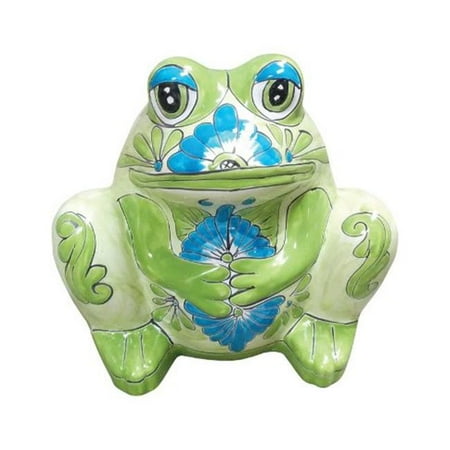 Avera Products Apg006100 10 In Ceramic Telavera Frog Planter Pack Avera Products Apg006100 10 In Ceramic Telavera Frog Planter Pack Of 2 Image