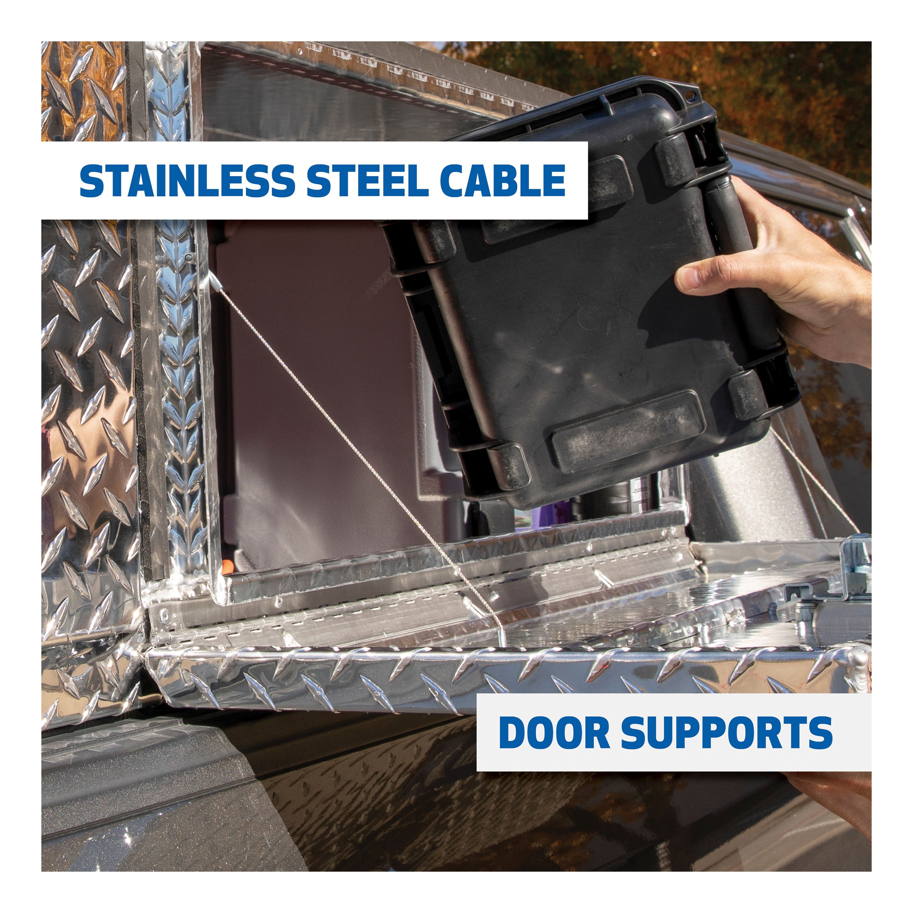 UWS EC40041 72-Inch Heavy-Wall Aluminum Double-Door Topside Tool Box