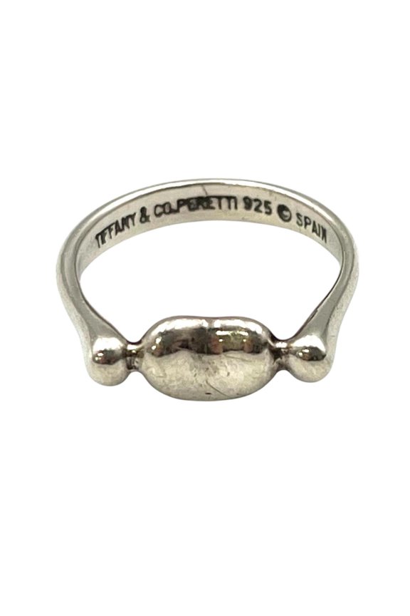 Pre-Owned Tiffany & Co. Elsa Peretti Bean Design Ring, Sterling Silver 925, Women's