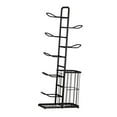 thumbnail image 4 of Iron Garage Sport Equipment Organizer Innovative Indoor Vertical Display Stand Basketball Storage Rack for Football Rackets Soccer , L L, 4 of 8