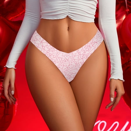 

Miayilima Panties For Women Underpants Patchwork Color Underwear Panties Bikini Solid Briefs Knickers Gift For 1 Piece Love Panties Size S
