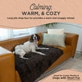 thumbnail image 2 of Best Friends by Sheri Calming Shag Dog Blanket – Ultra Soft Faux Fur Pet Throw, Anxiety-Relief, Lightweight Warm Bed Cover for Dogs and Cats, Machine Washable, Dark Brown, 40" x 50", 2 of 7