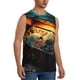 thumbnail image 2 of Fotbe Underwater Treasure Chest Men's Camiseta sin Mangas Estampada para Hombres, Playera Casual para Gimnasio, Entrenamiento, Playa-X-Large, 2 of 7