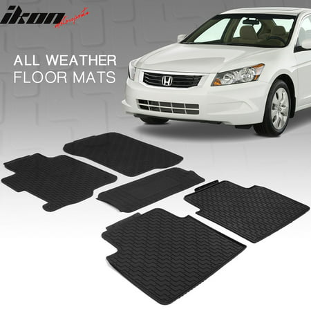 Compatible With 08 12 Honda Accord 4door Latex All Weather Floor