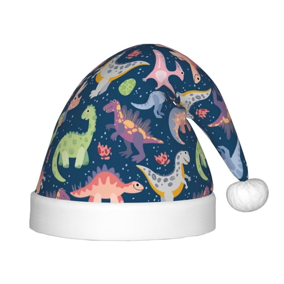 Balery Dinosaur Pattern Santa Hat Christmas Hat Funny Christmas Hat Christmas Knitted Beanie Hat For Kids