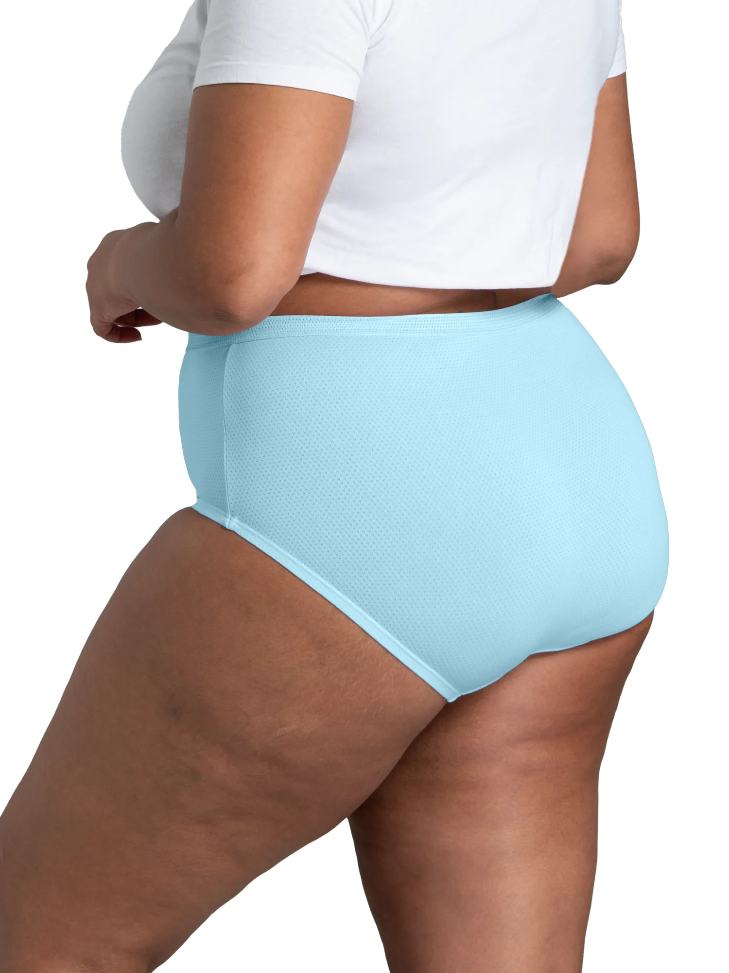 Fit For Me by Fruit of the Loom Women's Plus Brief, 6-Pack photo 3