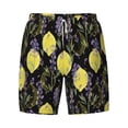 thumbnail image 4 of Lsque Mens Swim Trunks Lavender Flowers Pattern - Bathing Suit Compression Liner - Beach Swim Shorts Swimwear - (S-3XL) - Stretch Quick Dry -X-Large, 4 of 9