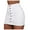 White, variant on yueewhu Women Casual Skinny Skirt Pencil Denim Short Dress Single-Breasted Button Mini Skirts (Army Green, L)