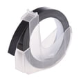thumbnail image 1 of Riwcyla 3D Embossing Label Tape Refill for DYMO 12965 1610 Label Maker with 38 Inch * 9.8 feet, 1 Roll Black , perfect for daily use, outdoor activities, travel & casual occasions, 1 of 6