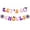 A001- Clear (Design A), variant on 2 Pcs Halloween Banner 118 Inch Glitter Pink Orange Purple Hanging Halloween Decorations Spooky Halloween Decor for Halloween Party Classroom Home Indoor Outdoor Celebrations