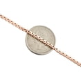 thumbnail image 4 of 10K Rose Gold 2.25mm Hollow Open Square Box Chain Unisex Necklace 18 Inch, 4 of 7