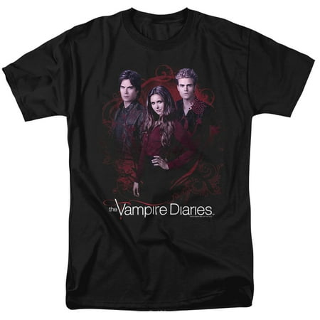 Vampire Diaries Company of Three Unisex Adult T Shirt (X-Large) Black
