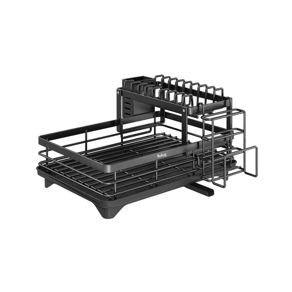 Escurridor De Platos Con Drenado Automático Para Cocina Belug Negro