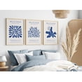 thumbnail image 3 of Henri Matisse Wall Art Prints Set of 3 Blue Abstract Matisse Canvas Wall Decor Aesthetic Wall Art Blue Minimalist Pictures Matisse Exhibition Poster Boho Artwork for Room Bedroom 12x16 Inch Unframed, 3 of 6