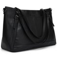 thumbnail image 3 of Leisure Luxe 33L Vegan Leather Weekender Tote Bag, 3 of 10