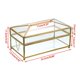 thumbnail image 4 of Caja De Almacenamiento De Servilletas De Vidrio Transparente Para Comedor Tocador Decoración Dormitorio (Grande). Afortunado Sencillez, 4 of 5