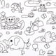 thumbnail image 2 of 2 Uds Rollo De Papel Para Colorear Colorable DIY Arte Dibujo Vida Interesante Macarena  Rollo de papel para colorear, 2 of 7