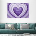 thumbnail image 2 of Fenyluxe  Tapestry for Bedroom Aesthetic - Purple Room Decor - Bedroom Decor Aesthetic - Room Decor for Teen Girls - Cute Room Decor Aesthetic - Wall Decor Aesthetic (Purple,60x40 Inch) 60x40in, 2 of 7