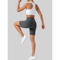 thumbnail image 3 of Rosvigor 2 Pack Women’s Biker Shorts 8" High Waisted Yoga Shorts with Pockets No Front Seam Workout Running Gym Athletic Shorts, 3 of 8