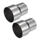 thumbnail image 1 of 2 piezas de adaptador de tubo de escape reductor de conector, 2" ID - 3" ID adaptador de escape universal para coche camión camioneta duradero acero inoxidable tono plateado, 1 of 1