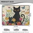 thumbnail image 7 of Yuyamidu Floral Black Cat Car Trunk Mat 29" x 39", All Weather Non-Slip Rear Cargo Liner, Machine Washable Trunk Mat for Hatchback Sedan Truck SUV Vehicle Interior Accessories, 7 of 7