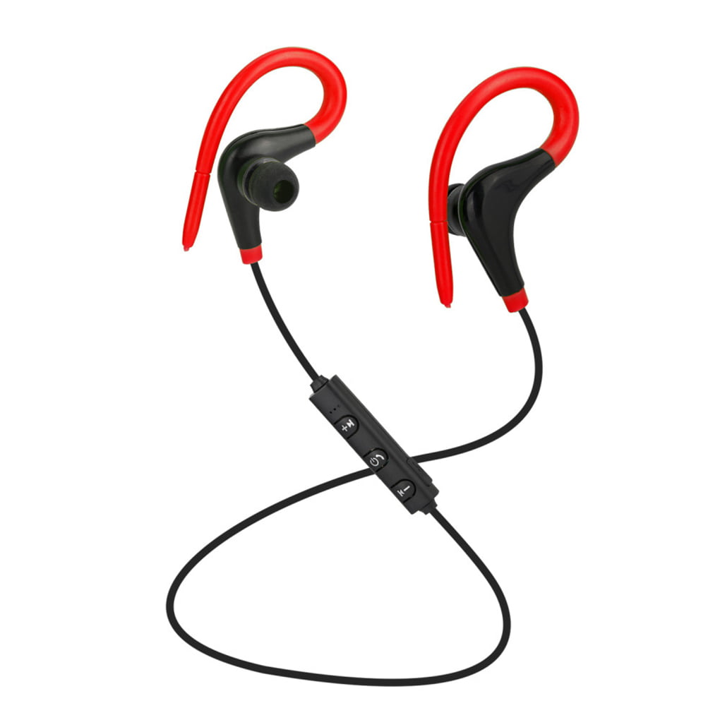 Red Wiw Wireless Bluetooth Headphones for Running HD Stereo 4.1 Sports Wireless Earphones with Built-in Mic 