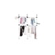 thumbnail image 1 of Estante ajustable para ropa, organizador del de clóset y estante de almacenamiento con ganchos, percha de ropa telescópica para colgar ropa para sala de estar, recámara, 1 of 9