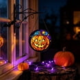 thumbnail image 2 of Fall Halloween Ghost Acrylic Window Hanging Suncatcher Pumpkin Maple Leaf Cozy Thanksgiving Decor Cute Style Sturdy Reusable Purple Black Orange, 2 of 6