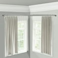 thumbnail image 4 of 3/4" Dia Adjustable Corner Window Double Curtain Rod 28 to 48" (each side) in Satin Nickel with Ingo Finials,(4789-285-CR), 4 of 4