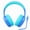 Blue, variant on Kids Headphones, USB Type C Headphones for Kids, Foldable 85/94dB Safe Volume Stereo Adjustable over Ear Headphones for Kids, Wired Kids Headphones for School Travel Tablet-Purple