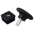 thumbnail image 3 of 100 Sets 45mm Base Dia Adjustable Leveling Foot 25mmx25mm Square Tube Insert Kit, 3 of 5
