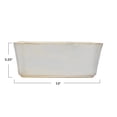 thumbnail image 2 of Bloomingville Rectangular Stoneware Planter, Ivory Reactive Glaze, 2 of 6