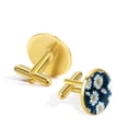 thumbnail image 3 of Daisy Men's Cufflink Set for Business Attire Made of Stainless Steel Ideal for Formal Occasions, 3 of 6