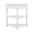 thumbnail image 5 of Aukfa 3 Tier Corner Table with Drawer, Triangle End Table for Entryways, Hallways, and Small Spaces, White, 5 of 8