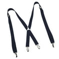 thumbnail image 3 of Mens Suspenders, Comfy Fit Approx 1x41.3in Mens Dress Suspenders Wide Applicability For Outdoor For Work For Wedding Navy Blue, 3 of 8